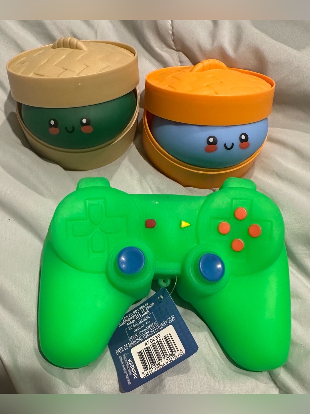 Cute Squishy Game Controller & 2 dumplings 🎮